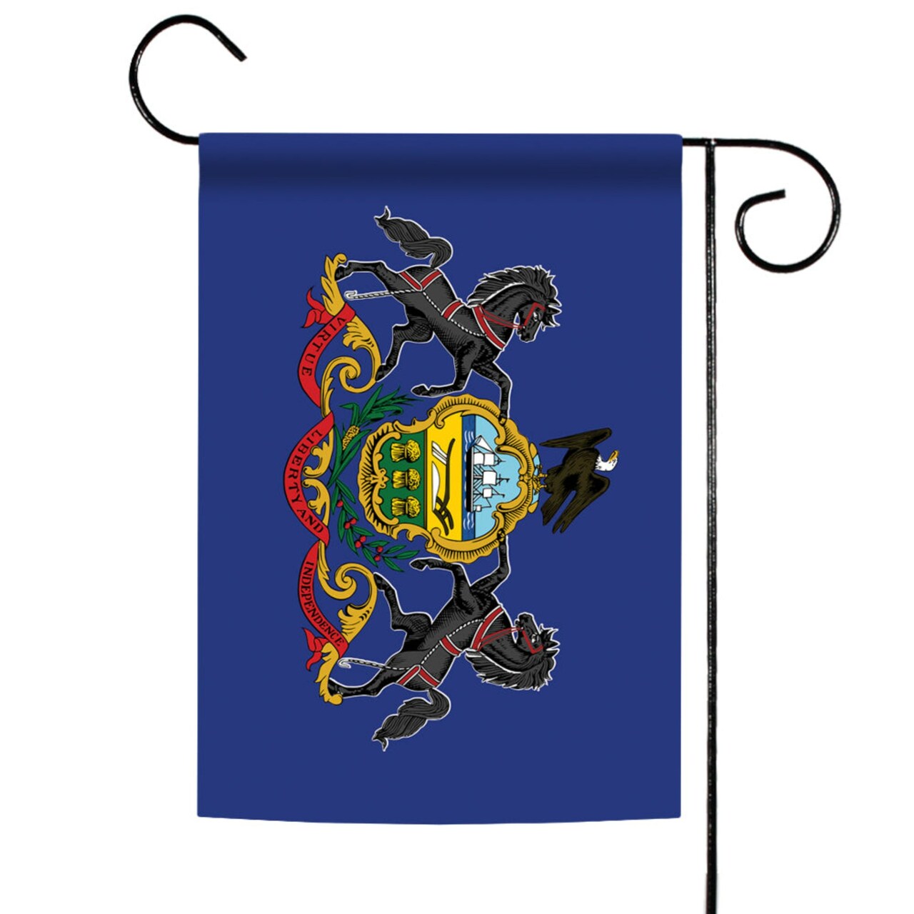 Toland Home Garden Blue and Yellow Pennsylvania State Outdoor Garden Flag 18" x 12.5"